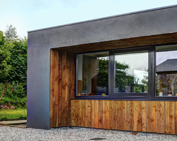 Aluclad pivot windows